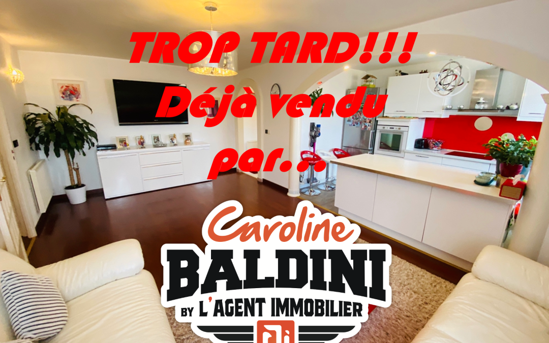 Vendu –  appartement –  4 pièces –   79m² – Beynost