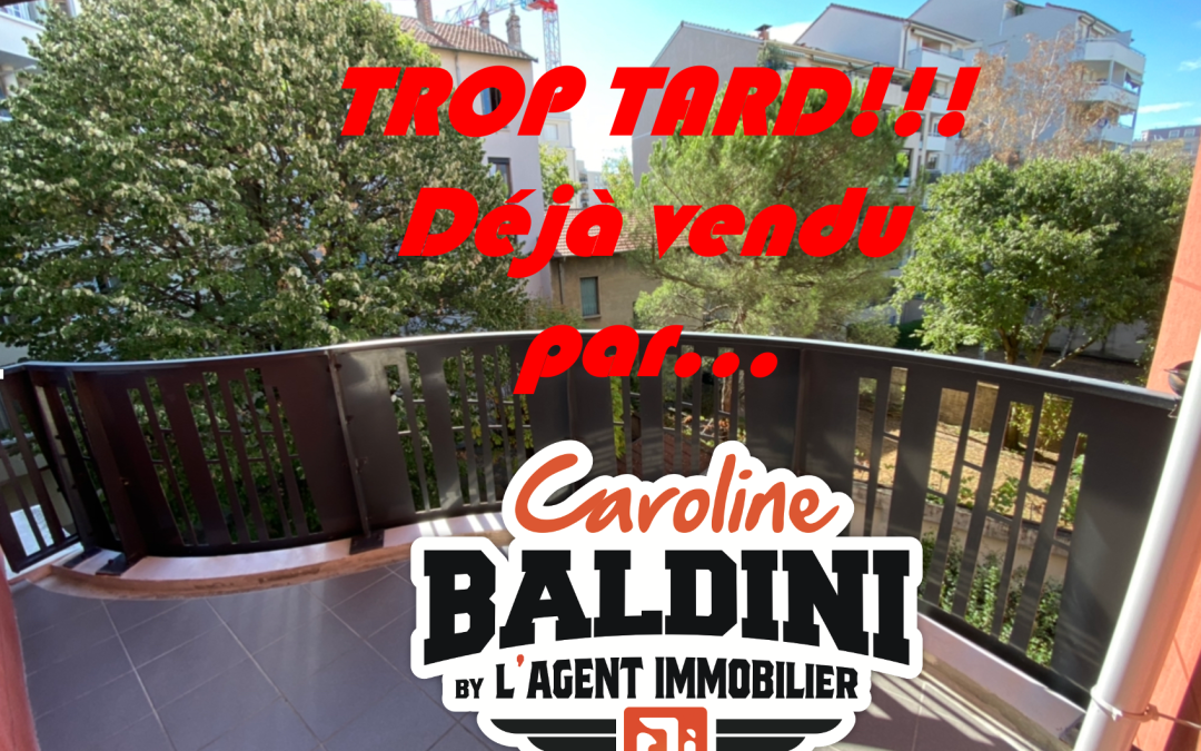 Vendu –  appartement –  4 pièces –   81m² – Villeurbanne